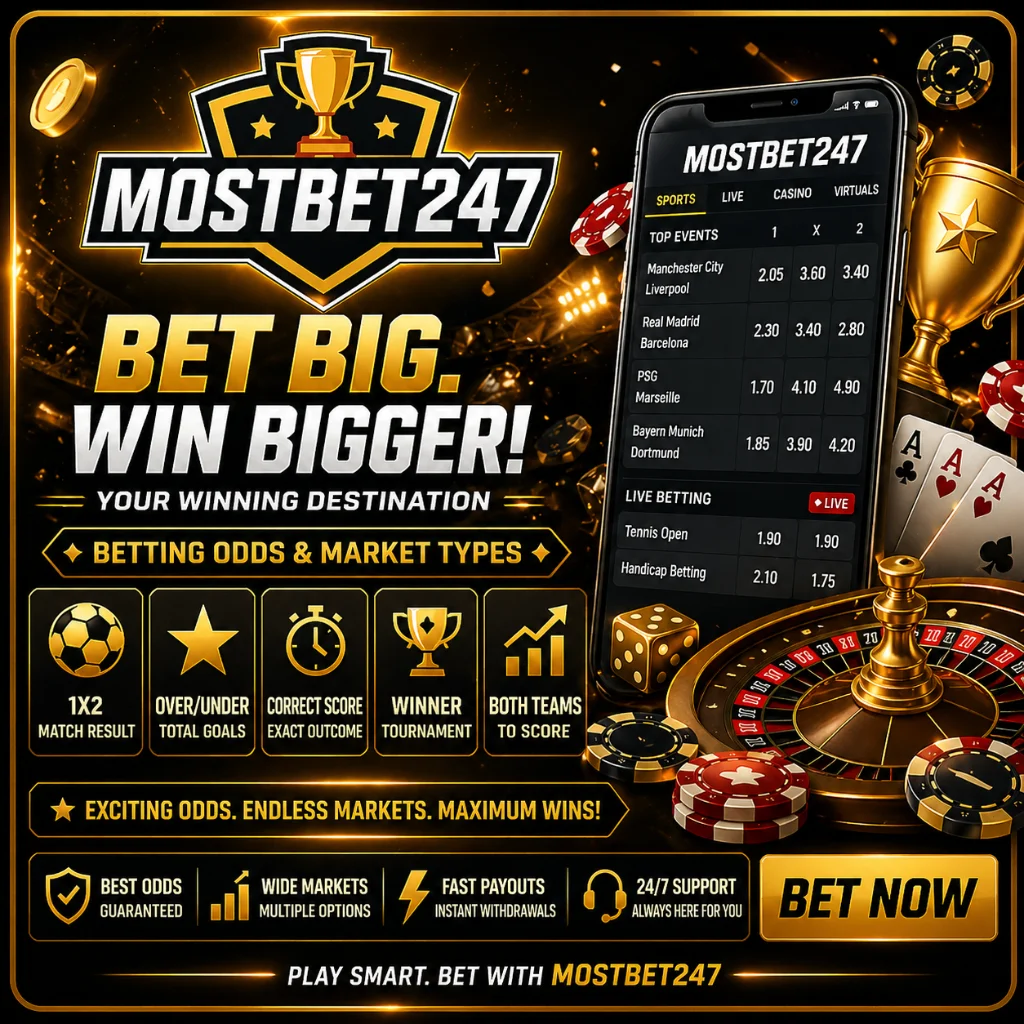 Betting Odds and Market Types with mostbet247