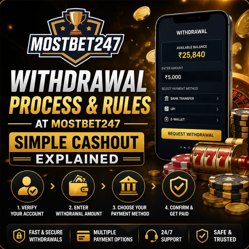 Withdrawal Process and Rules at mostbet247 – Simple mostbet Cashout Explained