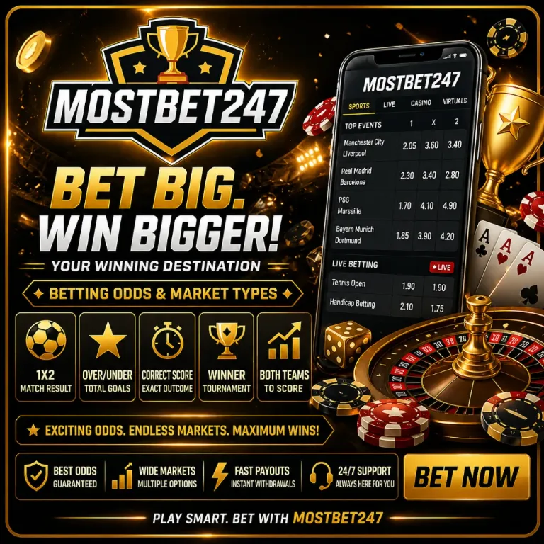 Betting Odds and Market Types with mostbet247