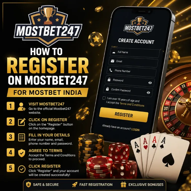 How to Register on mostbet247 for Mostbet India