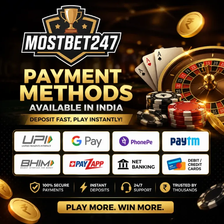 Payment Methods Available in India at mostbet247